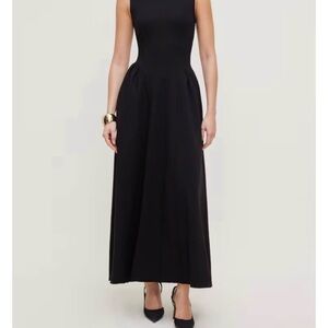 Dynamite Sleek Black Sleeveless Maxi Dress